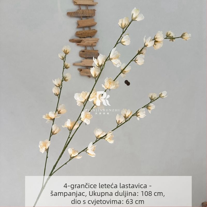 Umjetni cvjetovi za vjenčanje – visoki grančasti cvjetovi s ljubičastim delphinijem za svadbenu dvoranu, ukrašavanje prolaza i rekvizite za fotografije