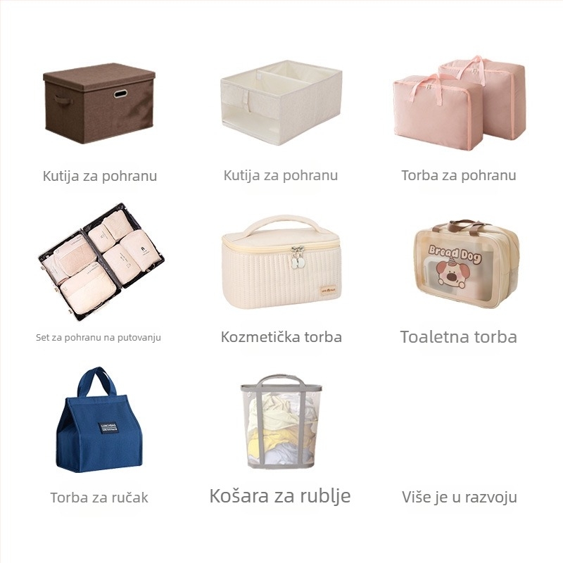 Sklopiva kutija za odlaganje od pamuk-len materijala, garderobni organizator, velika kapaciteta, dizajn usklađen po bojama