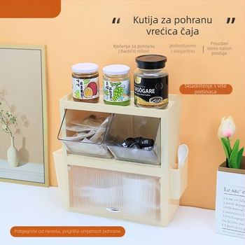 Zidni organizator za vrećice čaja i kapsule kave – ured, čajna soba i kuhinja