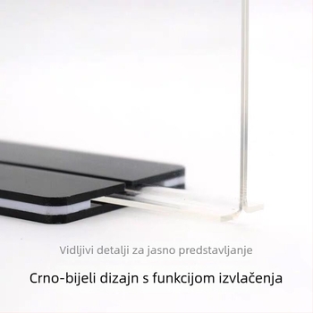 A5 akrilni držač kartica za stol, proziran A4 prikazni stalak za jelovnike i cijene