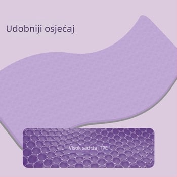 TPE joga prostirka, debela i široka 90 cm, tiha, apsorbira udarce, protuklizna, kućna joga prostirka