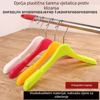 Plastične vješalice za trgovine dječjom odjećom; za bebe, malu djecu i veću djecu.