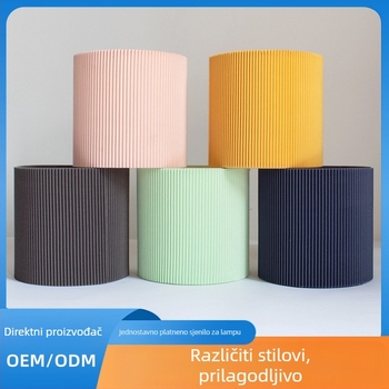 Jednobojni tekstilni abažur za lampu, za dnevni boravak i spavaću sobu, dodatak za stolnu lampu, minimalistički dizajn
