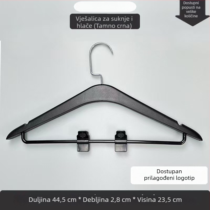 Visokokvalitetne vješalice za odjeću za kućnu upotrebu, protuklizne plastične vješalice bez tragova za garderobu i sušenje odjeće, minimalistički stil laganog luksuza