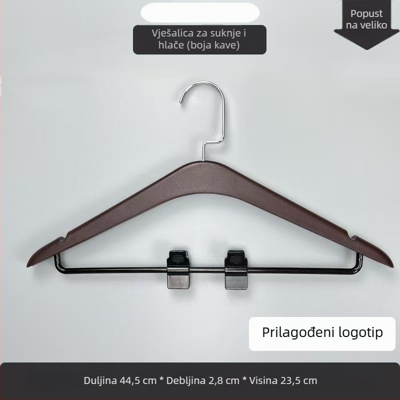 Visokokvalitetne vješalice za odjeću za kućnu upotrebu, protuklizne plastične vješalice bez tragova za garderobu i sušenje odjeće, minimalistički stil laganog luksuza