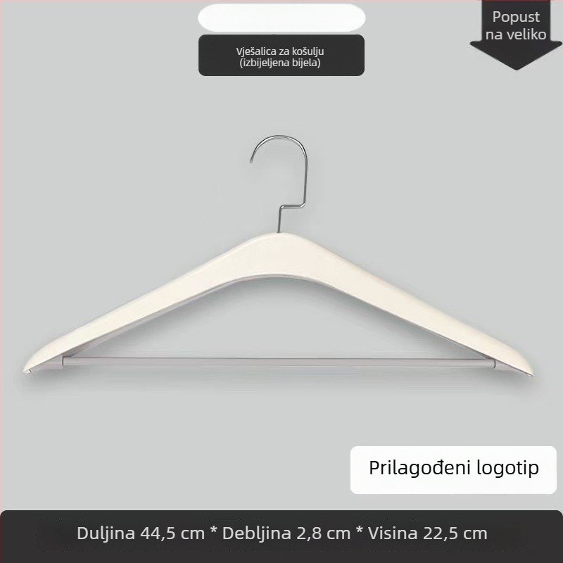 Visokokvalitetne vješalice za odjeću za kućnu upotrebu, protuklizne plastične vješalice bez tragova za garderobu i sušenje odjeće, minimalistički stil laganog luksuza