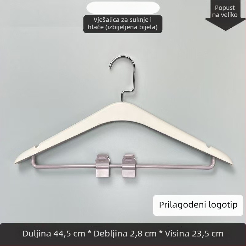 Visokokvalitetne vješalice za odjeću za kućnu upotrebu, protuklizne plastične vješalice bez tragova za garderobu i sušenje odjeće, minimalistički stil laganog luksuza