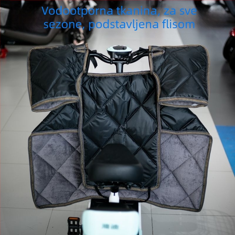 Pokrov protiv vjetra za električna vozila, univerzalan za sve sezone, baršunasta navlaka za proljeće i jesen, srednja debljina, novo dvostrano vodootporno.