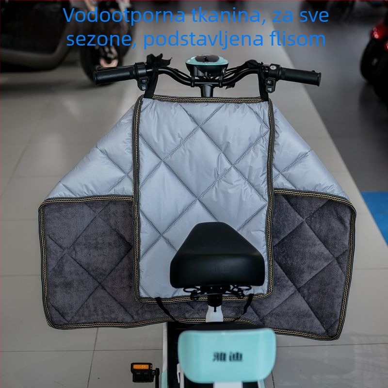 Pokrov protiv vjetra za električna vozila, univerzalan za sve sezone, baršunasta navlaka za proljeće i jesen, srednja debljina, novo dvostrano vodootporno.