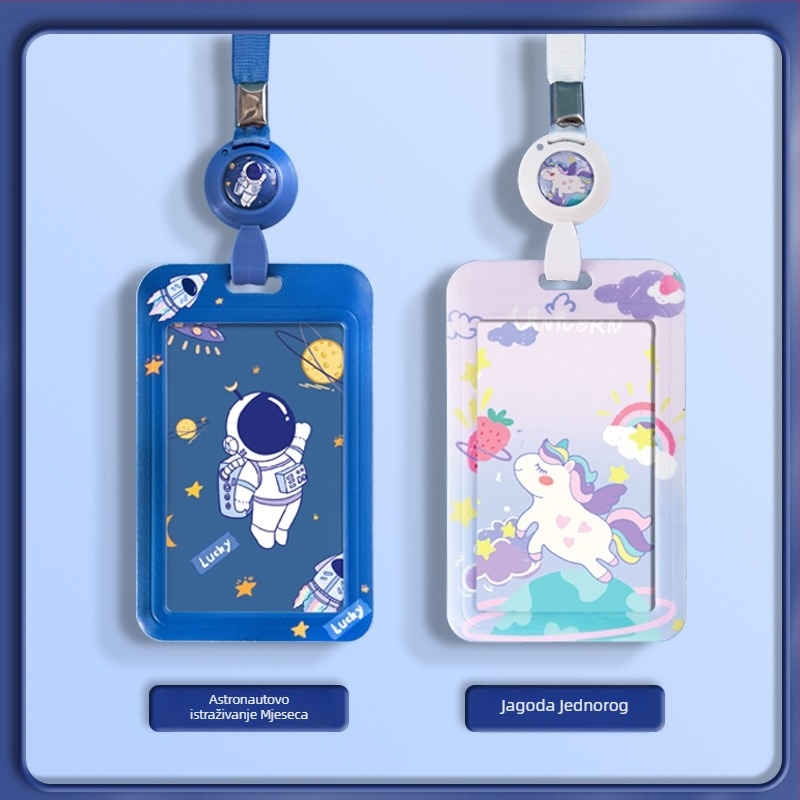 Držač kartica iz serije Astronaut Cartoon za radnu iskaznicu, osobnu iskaznicu i Tesla karticu ključa