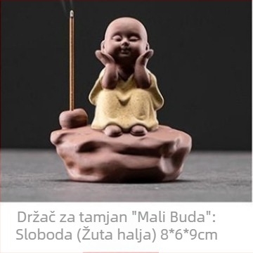 Keramički držač tamjana u obliku malog monaha, kućni dekor, tea pet, novi kineski stil