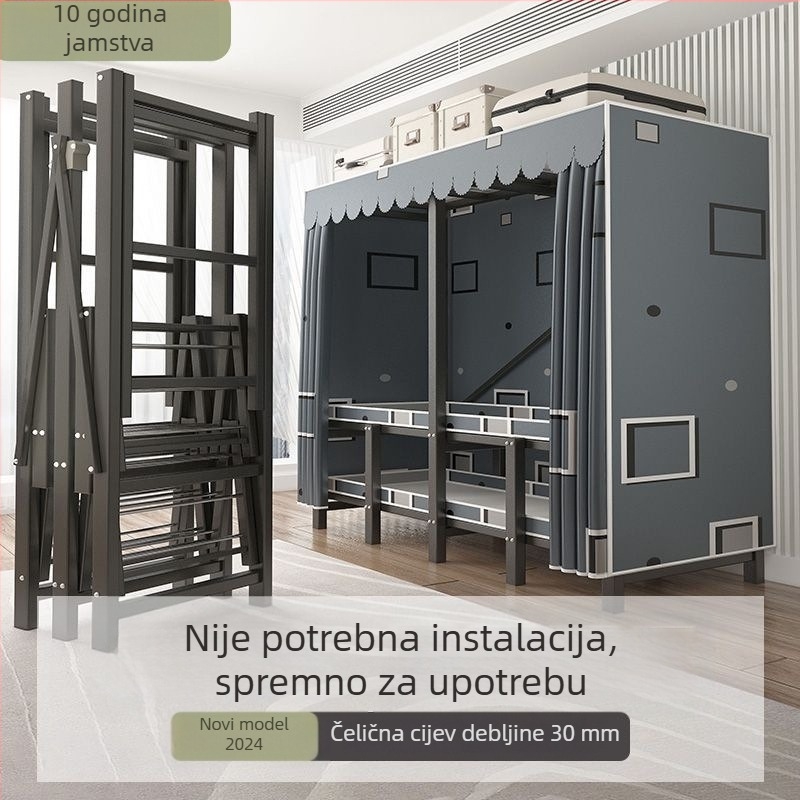 Ormar bez montaže, debeli sklopni platneni ormar s čeličnim okvirom, čvrst i izdržljiv
