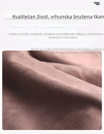 Kutija za maramicu u automobilu s pliš teksturom od velura, visi dizajn