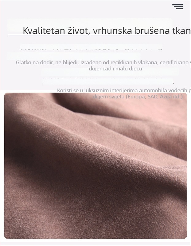 Kutija za maramicu u automobilu s pliš teksturom od velura, visi dizajn
