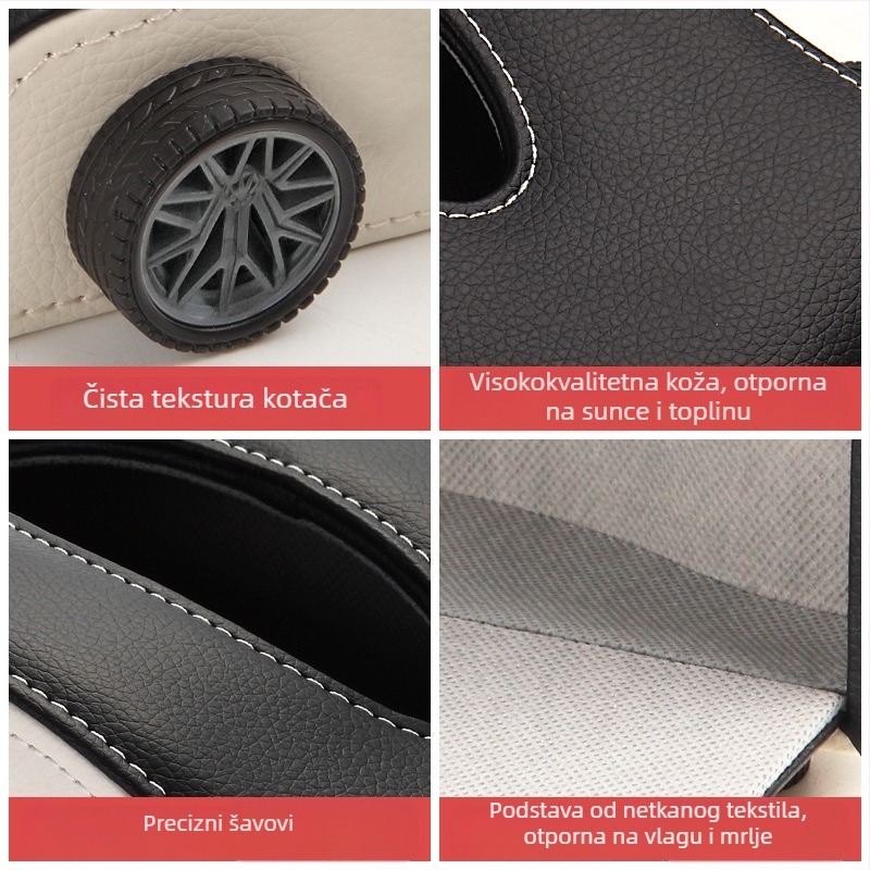 Kožna kutija za maramice za naslon za ruku i središnju konzolu automobila