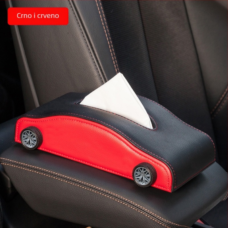 Kožna kutija za maramice za naslon za ruku i središnju konzolu automobila