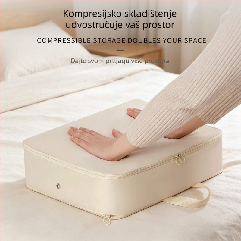 Beautiful Home Kompresijska torba za odjeću za prtljagu – kubični oblik, Oxford materijal, organizator za putovanja i kućnu upotrebu