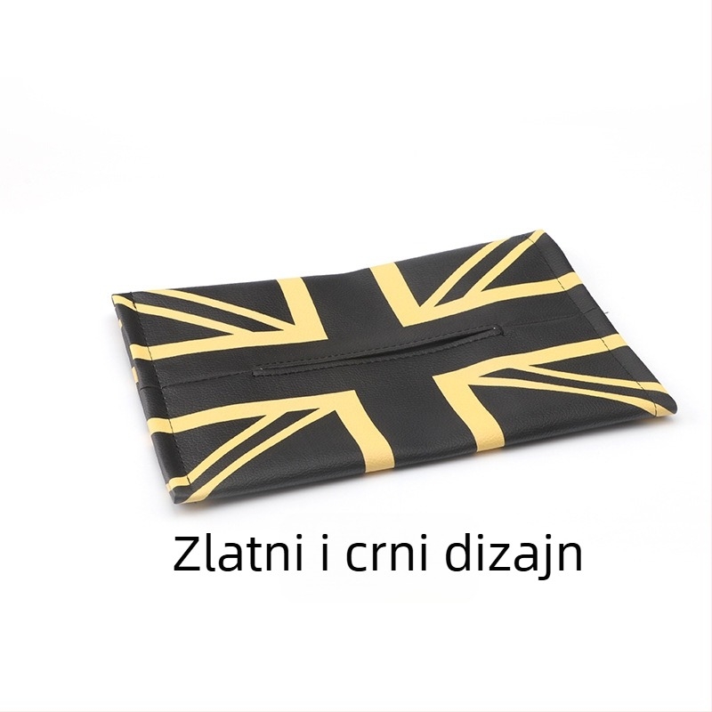 Kožni držač papirnatih maramica za BMW Mini auto s dizajnom Union Jack