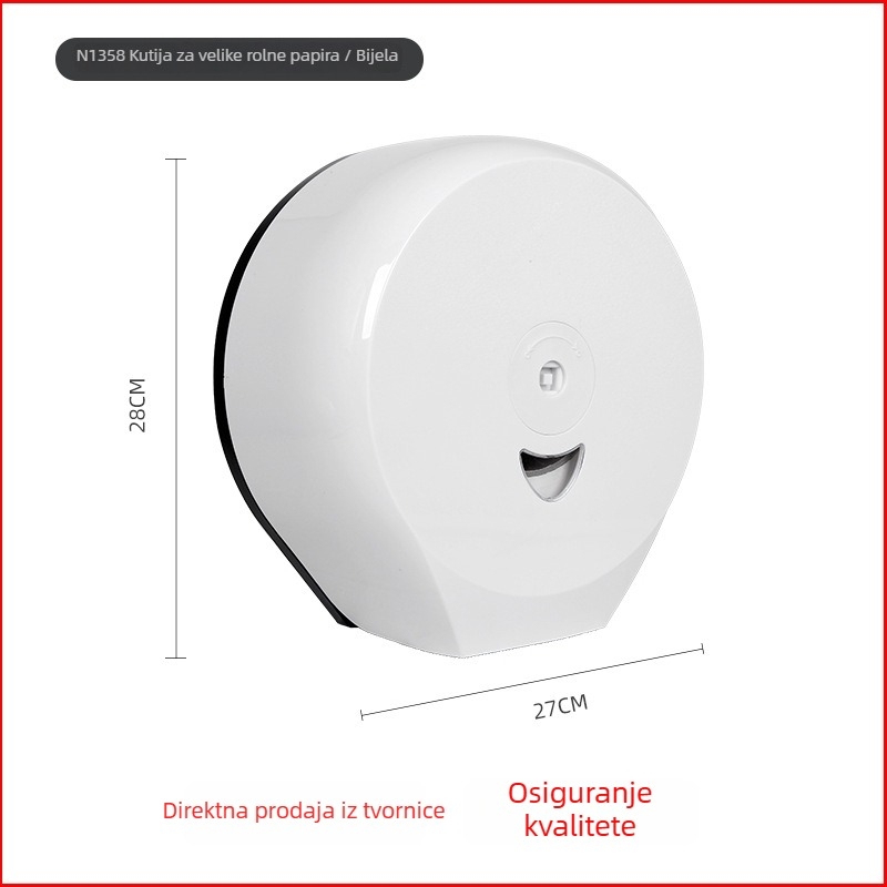 ABS plastična velika kutija za rolu toaletnog papira, s otvorima, za kupaonicu