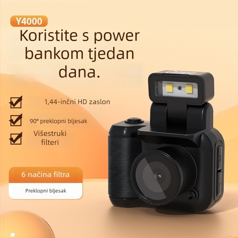 Mini prijenosna digitalna kamera za studente s retro filtrom – fotografije i video u HD-u
