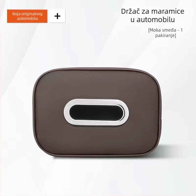 Kožna kutija za maramice u automobilu sa strapom, držač maramica iza naslona sjedala, navlaka kutije za maramice