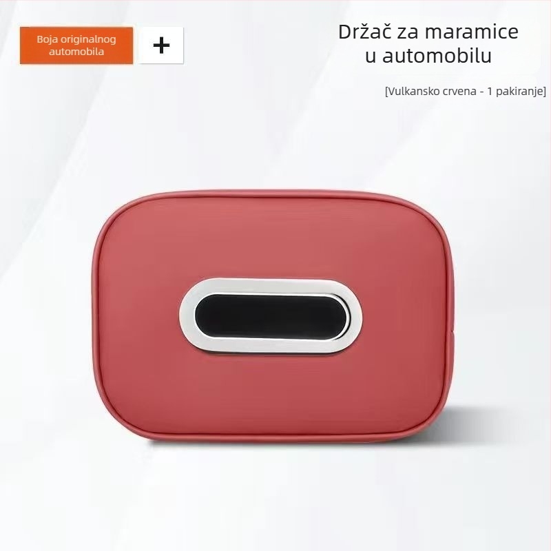 Kožna kutija za maramice u automobilu sa strapom, držač maramica iza naslona sjedala, navlaka kutije za maramice
