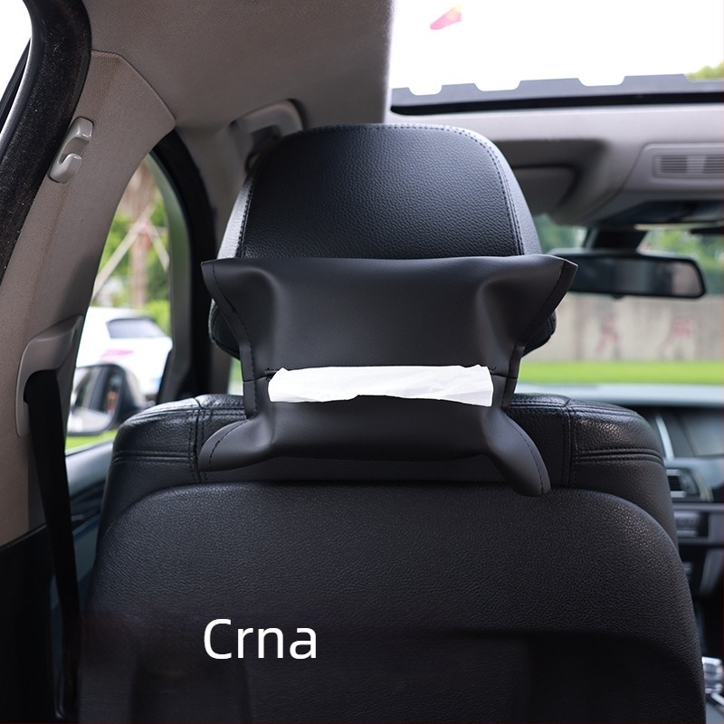 Kožna kutija za maramice u automobilu, viseća torbica za maramice na stražnjem dijelu sjedala i naslona za ruku