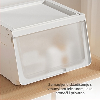 Kućna kutija za skladištenje s kapkom koji se otvara, organizator za odjeću i igračke, plastični ormar s ladicama