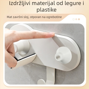Laifen sušilo za kosu Lite — zidni nosač bez bušenja, polica za pohranu