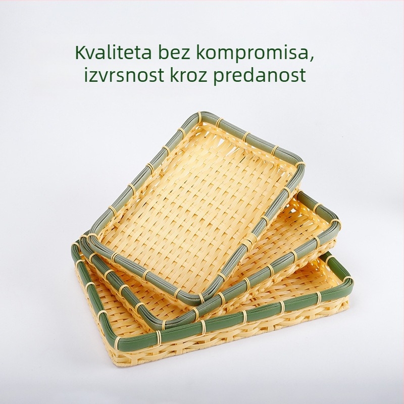 C02 Košara od imitacije bambusa za voće i povrće, retro stil