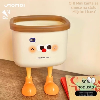 Slatka stolna kanta za otpatke, mini 4L, kompaktna za ured ili studentski dom