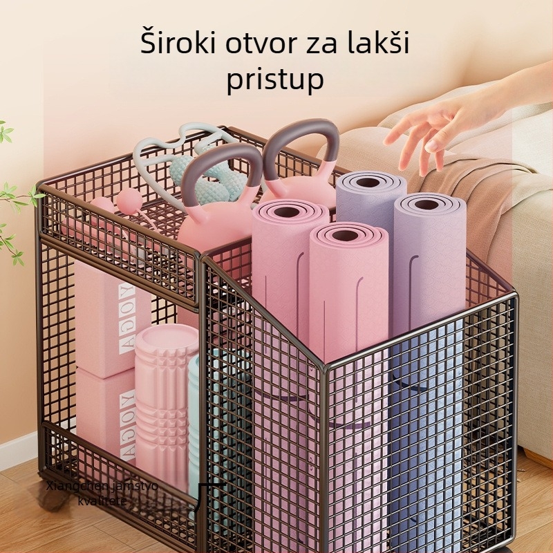 Prijenosni kućni organizator za pohranu sportske opreme, fitness oprema, joga prostirka i košarkaški pribor