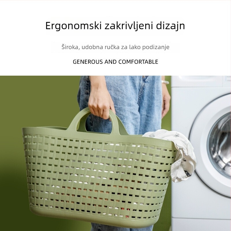 Xitianlong 7165/7166 Ratana košara za pohranu, ručno nošeni kupaonski koš za odjeću i organizaciju kupaonice