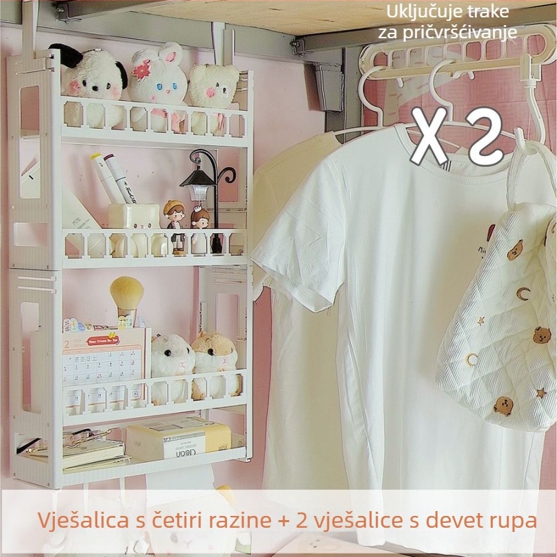 Vješeni držač ispod kreveta za papirnate ubruse i grickalice — organizator uz krevet, s kukom, skandinavski stil