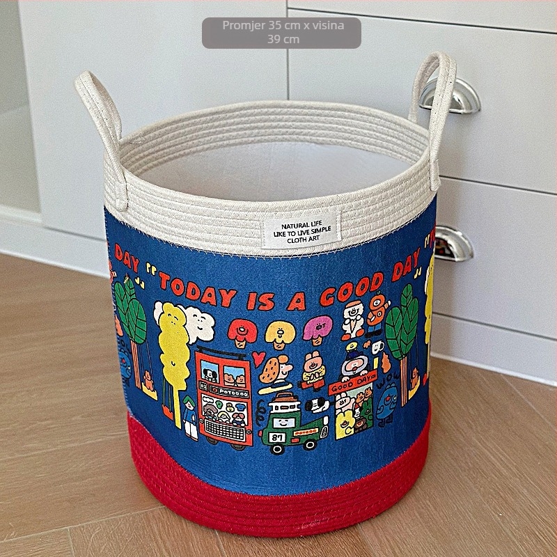 Slatka crtani kutija za pohranu za djecu — organizator igračaka, koš za grickalice, koš za prljavo rublje, uređenje studentskog doma
