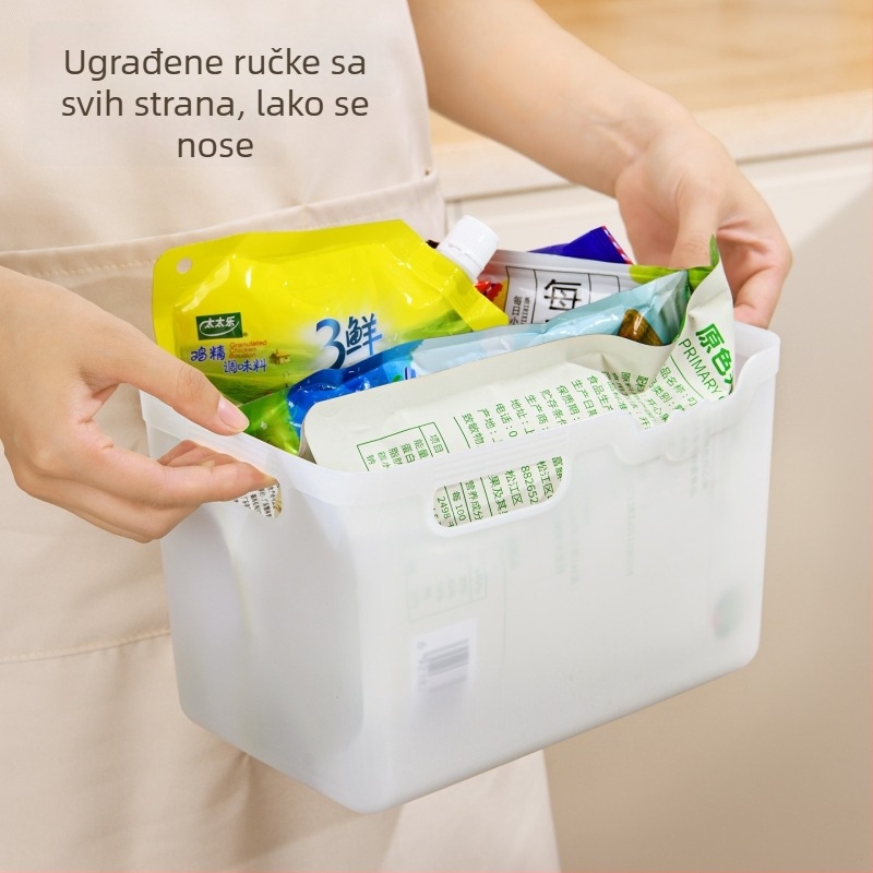 Košara za skladištenje u hladnjaku, mekana prijenosna košara za voće i povrće, plastična kutija za organizaciju kuhinje