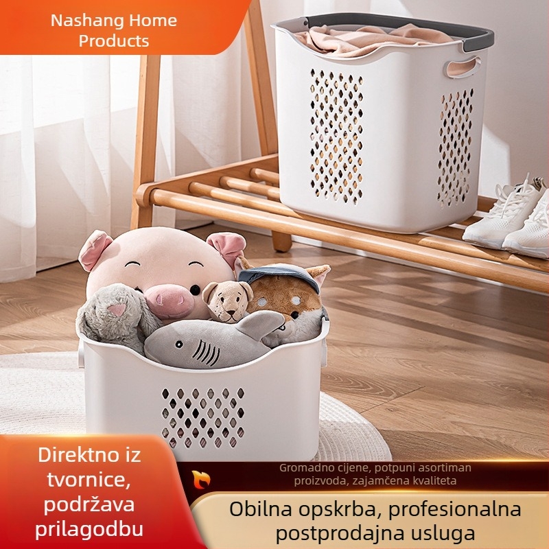 Kanta za prljavo rublje s pregradama, vodootporna košara za kupaonicu