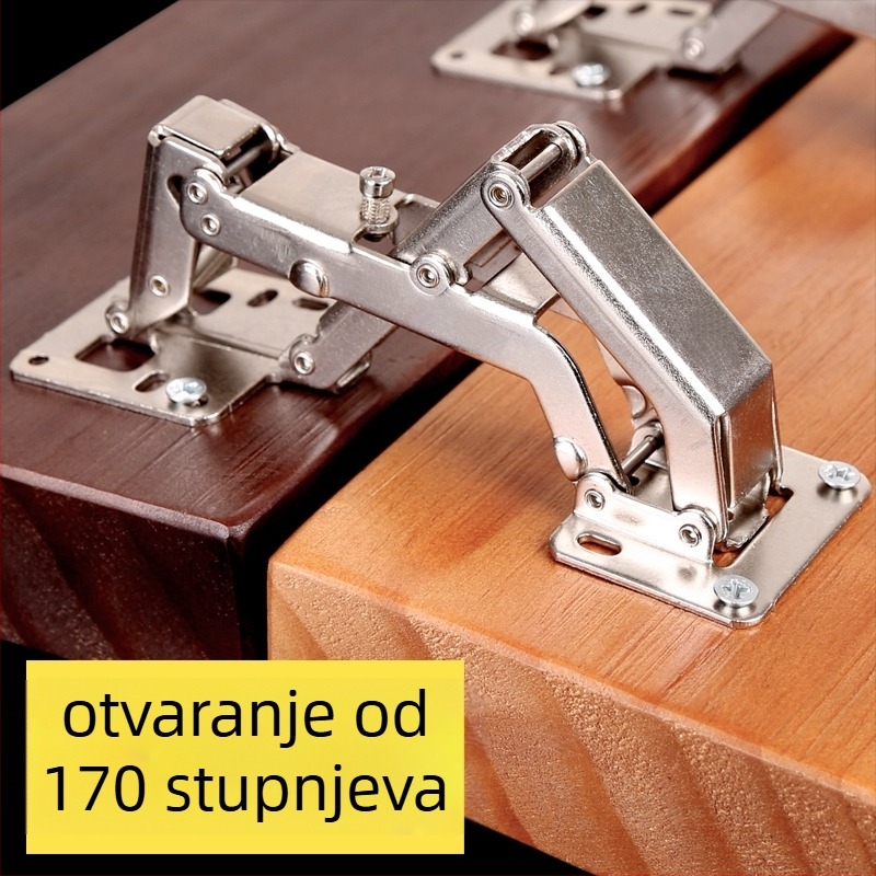 3-4 cm debeli panel vrata, veliki kut šarke 130-170°, bez bušenja, za ormar vrata