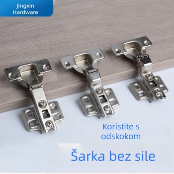 Panta za ormar od hladno valjanog čelika, dvostupanjska, bez ručke, otvaranje pritiskom, tih, bez opruge