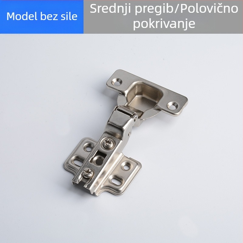 Panta za ormar od hladno valjanog čelika, dvostupanjska, bez ručke, otvaranje pritiskom, tih, bez opruge