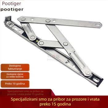 304 nehrđajući čelik; držač prozora za gornje otvaranje; četverostruki spoj; klizni držač; ograničivač vjetra; šarka