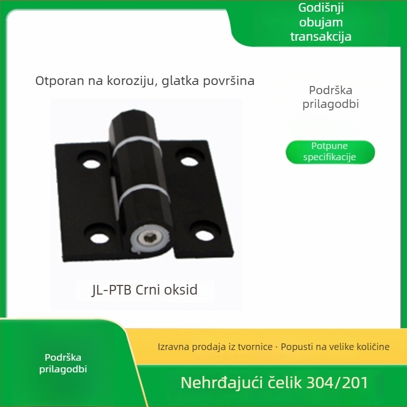 Okov od aluminijskog legura s momentom, podešeno zaustavljanje s tlom, podešavanje položaja šarke, tlomljiva sklopiva šarka