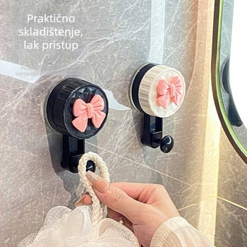 Usisna kuka s ljepilom, bez bušenja, zidni držač za ručnike za kupaonicu i kuhinju, nosivost