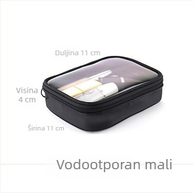 2024 nova prijenosna prozirna mrežasta torbica za makeup, vodootporna, velika kapaciteta za putovanja