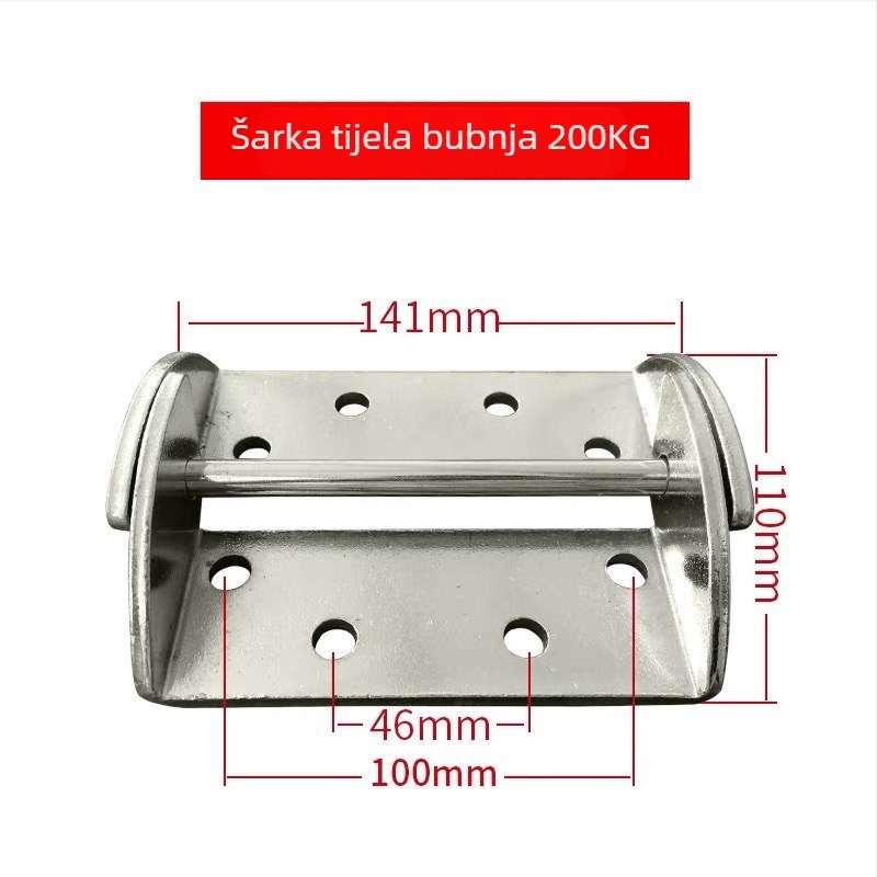Šarka poklopca bubnja sušila, okretni zasun za hopper, nosač šarke bubnja 50 kg, pričvrsni pribor za hopper