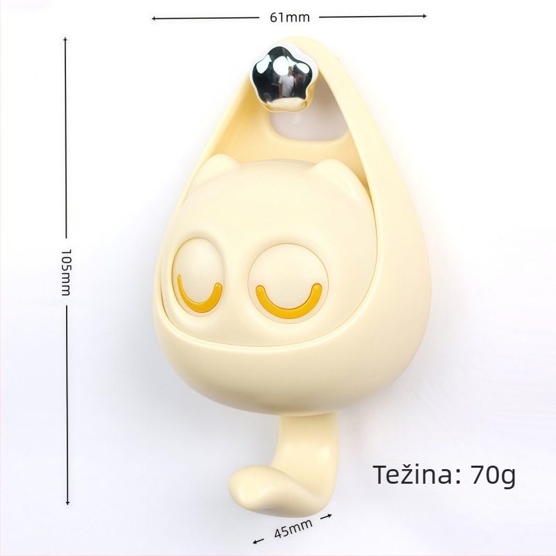 Kreativna vješalica sa treptavim očima, za dom, bez bušenja, vrata kupaonice