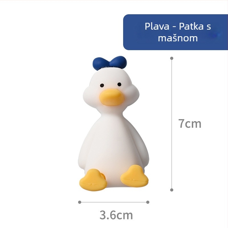 Slatka silikonska držač četkice u obliku patke, s usisnom čašom za zid – kupaonica s crtić dizajnom