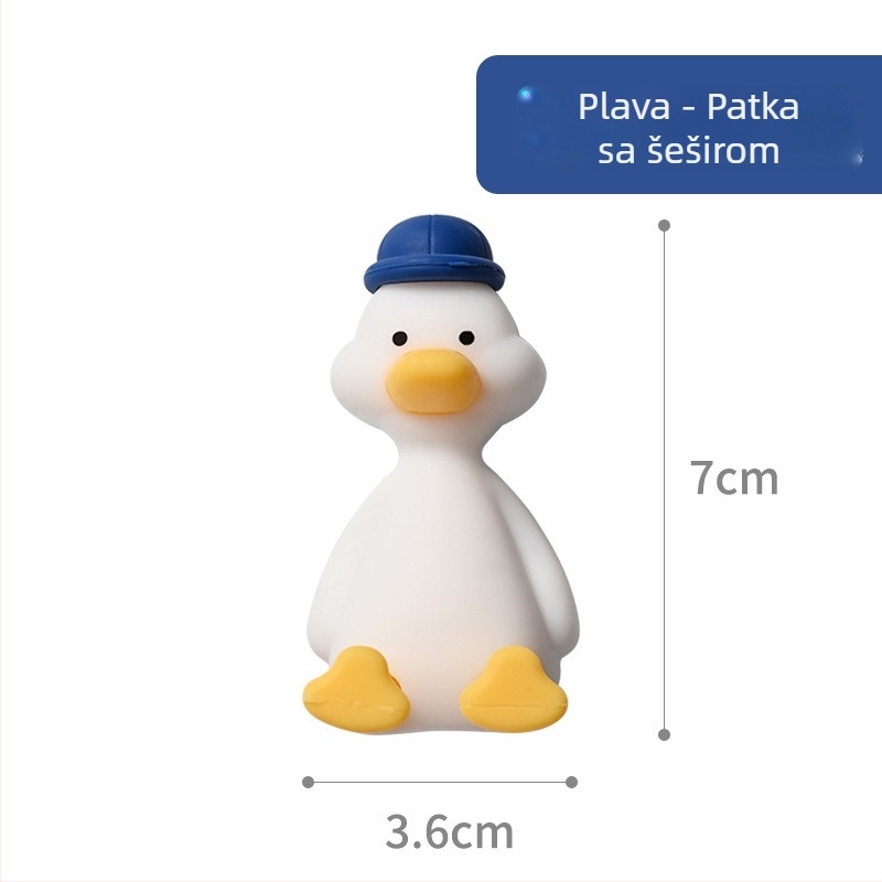 Slatka silikonska držač četkice u obliku patke, s usisnom čašom za zid – kupaonica s crtić dizajnom