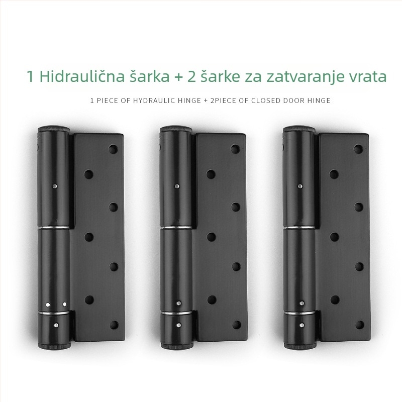 Skriveni hidraulični šarnir s automatskim zatvaranjem za drvena unutarnja vrata