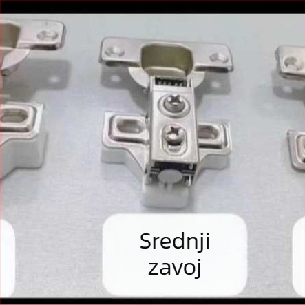 Panta za garderobna vrata s kratkim ramom, tih hidraulički amortizer, uski bočni panel, vrata u stilu zrakoplova